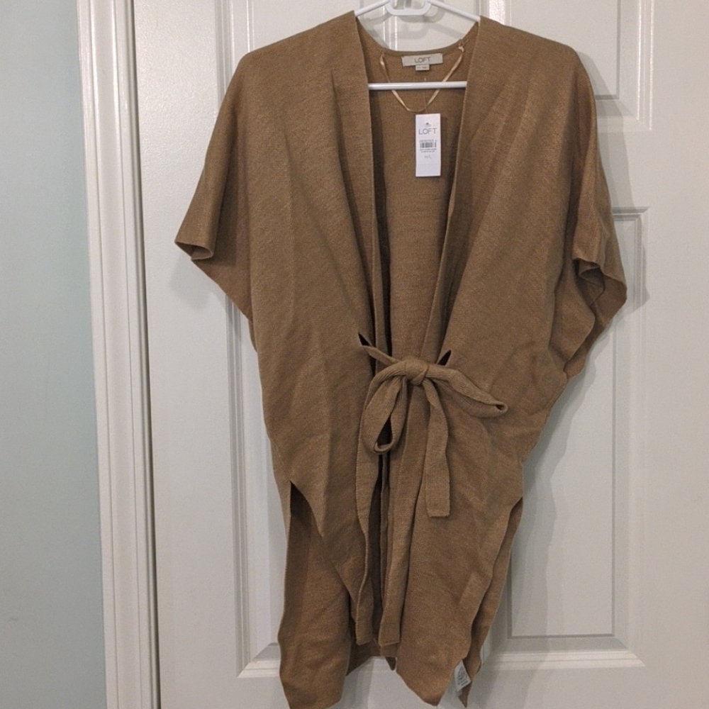 Loft Oversized Belted Poncho